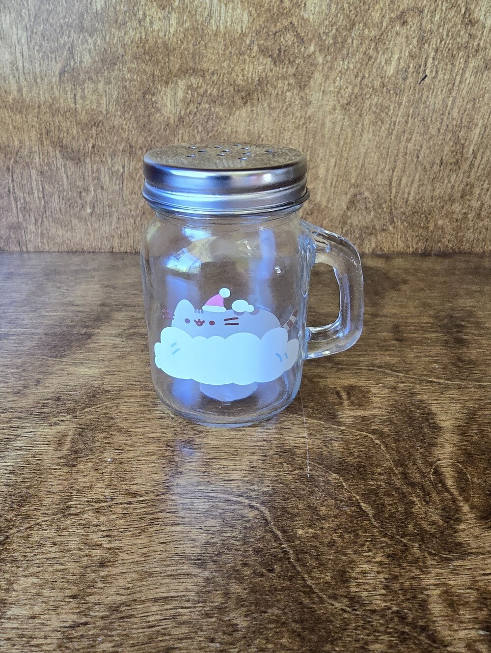 Pusheen Box Exclusive Christmas Cat Glass Salt Shaker NIB